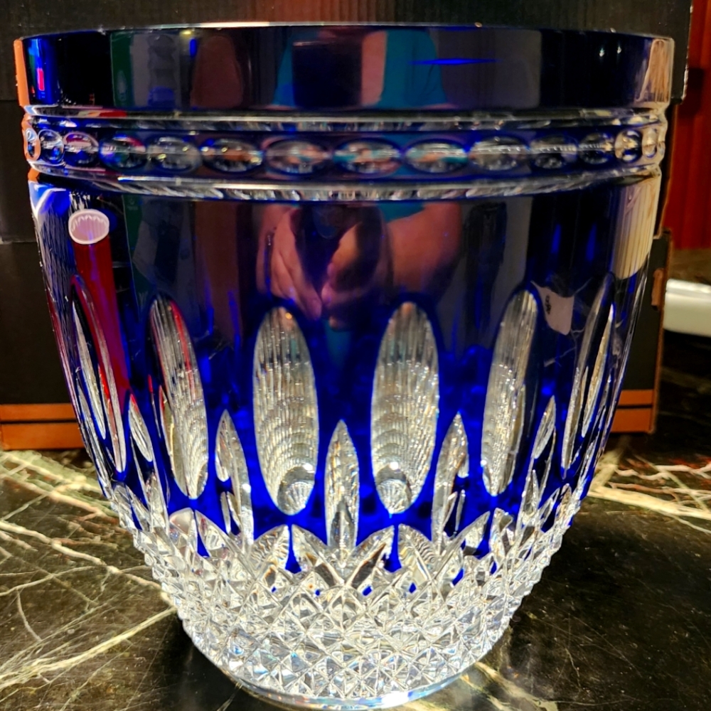 Blue Waterford Crystal Bowl